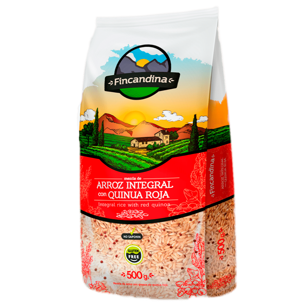 Vasito de arroz integral y quinoa roja 2u/125g BIO